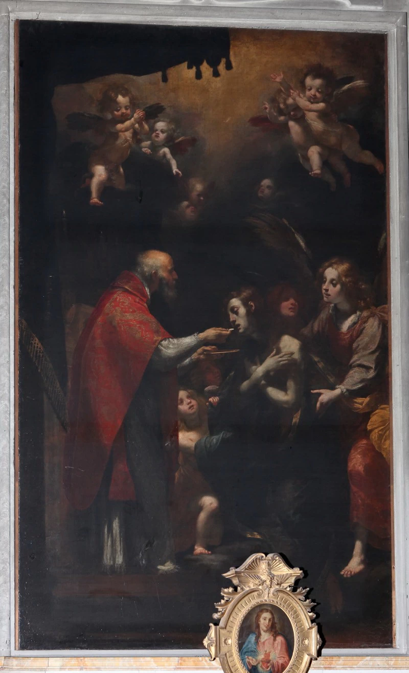 Santa Maria Maddalena riceve la Comunione - attribuito